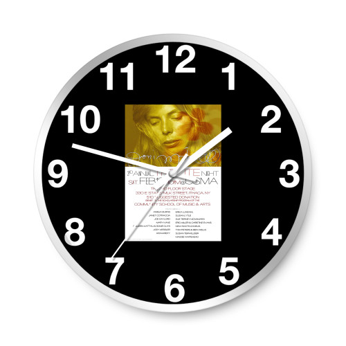 Joni Mitchell Tribute Concert  Design  Wall Clocks