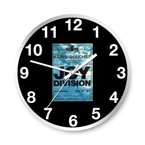 Joy Division Joy Division Affiche De Concert Division  Wall Clocks