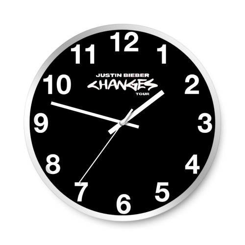 Justin Bieber Changes Tour Inspired  Wall Clocks