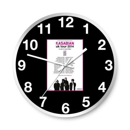 Kasabian Maccabees Uk Tour 2014 Concert  Wall Clocks