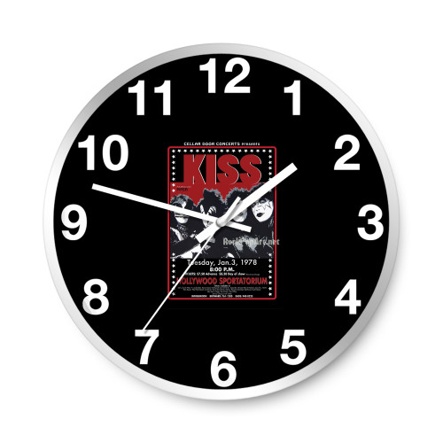 Kiss Alive Ii '78 & Destroyer '76 Concert S  Wall Clocks
