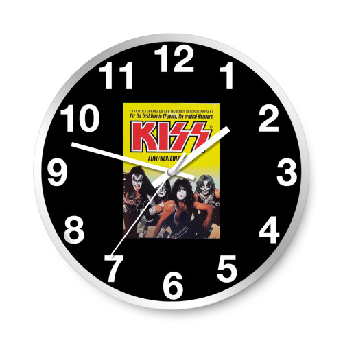 Kiss Alive Worldwide 96 97  Wall Clocks