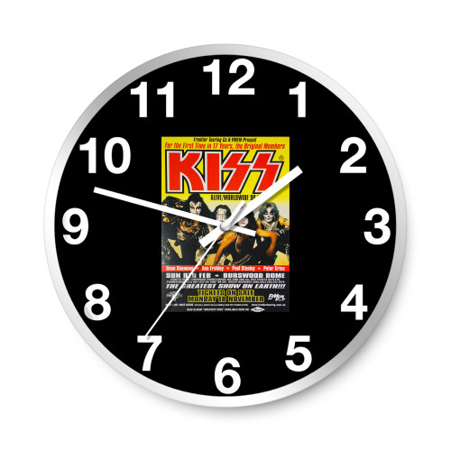 Kiss Alive Worldwide Australian Tour  Wall Clocks