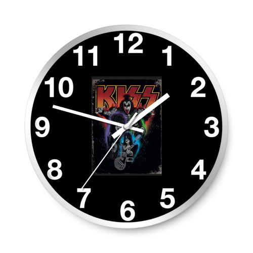 Kiss Rock Band Tin Sign  Wall Clocks  Wall Clocks