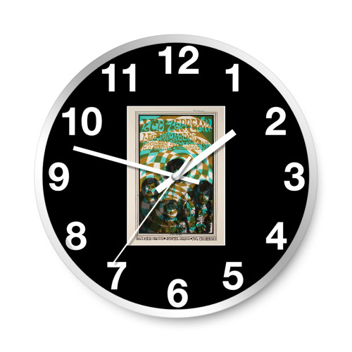 Led Zeppelin 1969 Crawford Hall  Wall Clocks