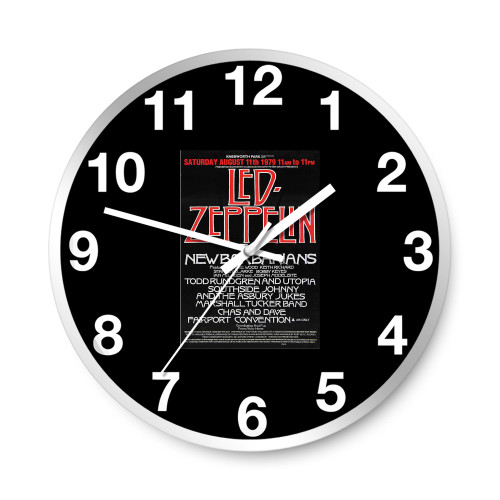 Led Zeppelin 1979 Knebworth Park  Wall Clocks