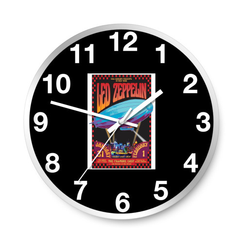Led Zeppelin The Fillmore East New York 1969 Music  Wall Clocks