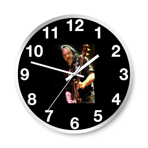 Lemmy Kilmister Motorhead 2007 Uk Concert S48  Wall Clocks