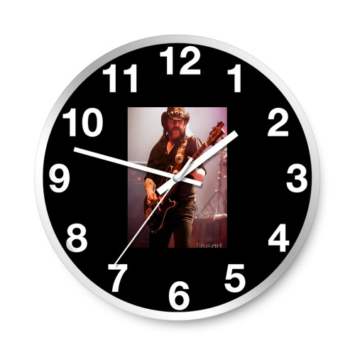 Lemmy Kilmister Motorhead 2009 Uk Live Concert Tour S10  Wall Clocks
