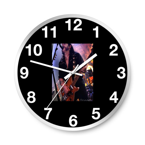 Lemmy Kilmister Motorhead Liverpool Uk S21  Wall Clocks