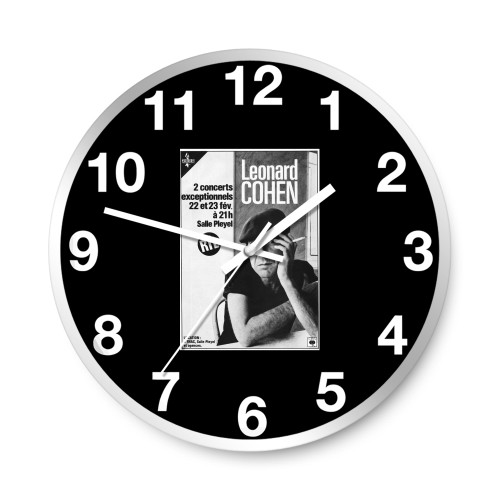 Leonard Cohen Tobacco From The Smokey Life To Anti  Wall Clocks