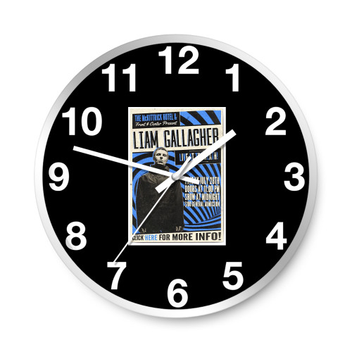 Liam Gallagher'S Secret Show Is At Mckittrick Hotel  Wall Clocks