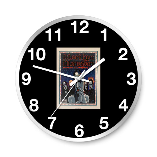 Marilyn Manson 2001 Touring With Ozzfest Cpncert  Wall Clocks  Wall Clocks