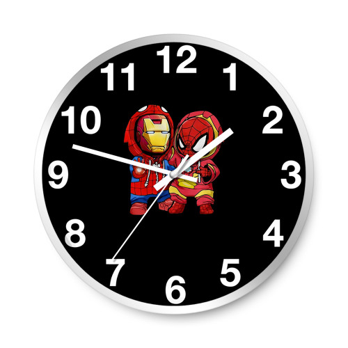 Marvel Spider-Man And Iron Man  Wall Clocks