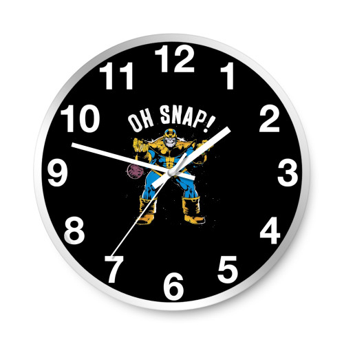 Marvel Thanos Space Oh Snap Retro Comic  Wall Clocks