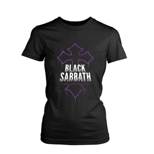 Black Sabbath Cross Women's T-Shirt Tee Black Sabbath Cross Women's T-Shirt Tee