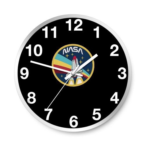 Nasa Logo Space Agency Top Super Cool Star  Wall Clocks