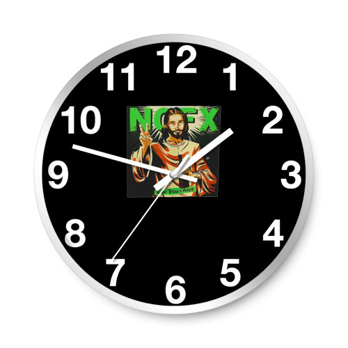 Nofx Never Trust A Hippy Hardcore Punk Rock  Wall Clocks