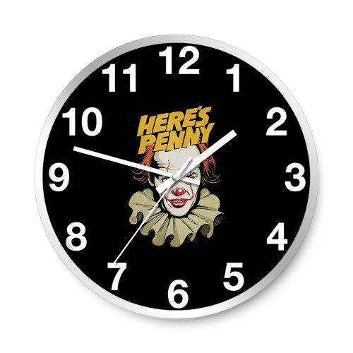 Pennywise Jack Nicholson  Wall Clocks