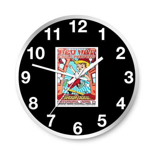 Red Hot Chili Peppers And Snoop Dogg 2003 Concert  Wall Clocks  Wall Clocks