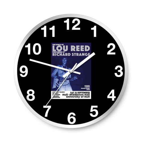 Richard Strange Performs The Songs Of Lou Reed  Wall Clocks  Wall Clocks