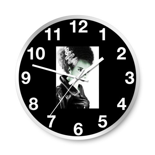 Rockabilly The Bride Of Frankenstein  Wall Clocks