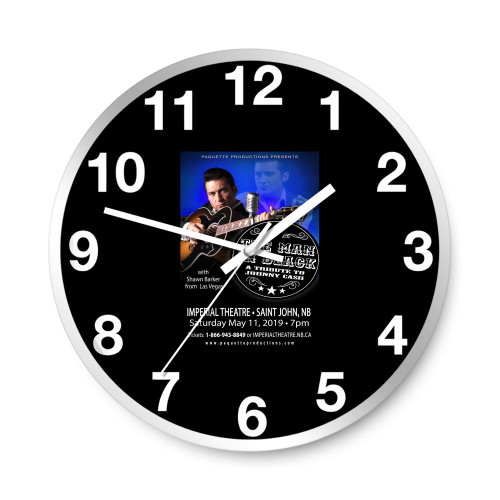 Shawn Barker A Tribute To Johnny Cash  Wall Clocks