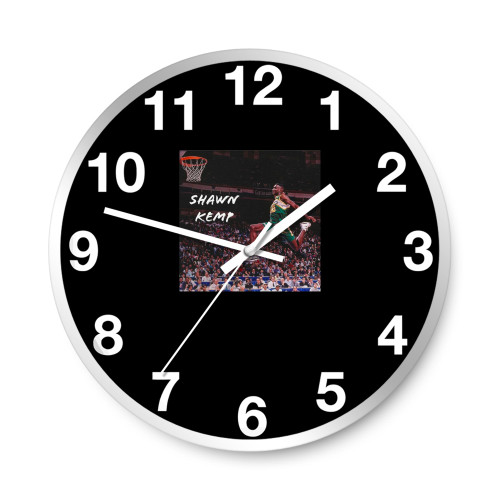 Shawn Kemp Nba Basketball  Wall Clocks