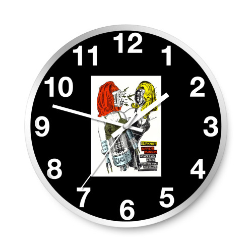 Slipknot Marilyn Manson Nashville 2016  Wall Clocks