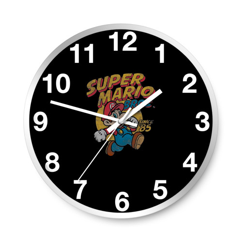 Super Mario Bros Gaming Funny  Wall Clocks