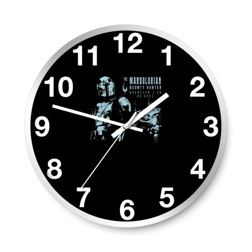 The Mandalorian The Child Where I Go  Wall Clocks