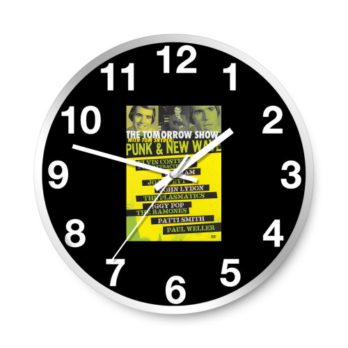The Tomorrow Show With Tom Snyder Punk And New Wave  Wall Clocks