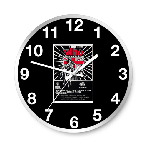 The Who In Concert Deluxe Art  Wall Clocks