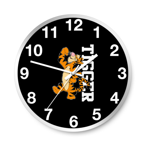 Tigger I'M Tigger Cute Face Disney  Wall Clocks