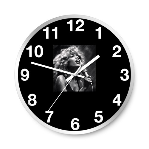 Tina Turner Grandma Vintage  Wall Clocks