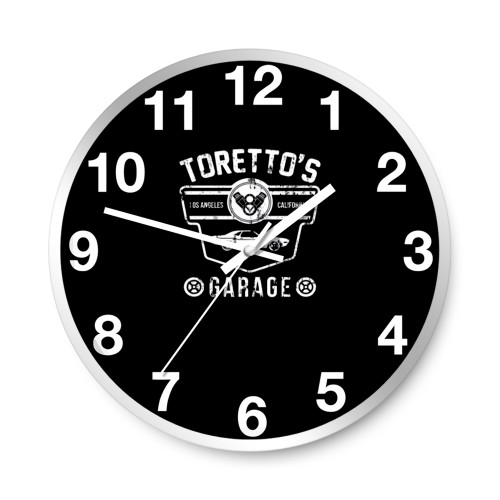 Toretto'S Garage Fast And Furious Muscle Car  Wall Clocks