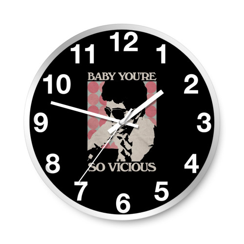 Vicious Lou Reed Velvet Underground  Wall Clocks