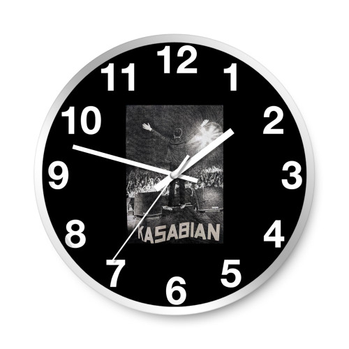 Vintage Band Kasabian Live Concert 2013 Alternative Pop Rock Metal Grunge Indie Britpop Tshirt  Wall Clocks