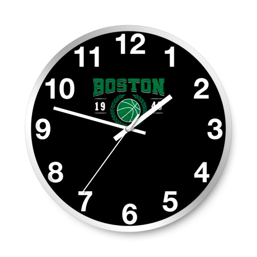 Vintage Boston Basketball Team Since 1946 Vintage  Wall Clocks