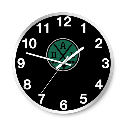 Vintage Dallas Hockey Fan Retro  Wall Clocks