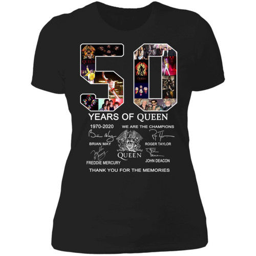 50 Years Of Queen We Are The Champions Signature Women's T-Shirt Tee