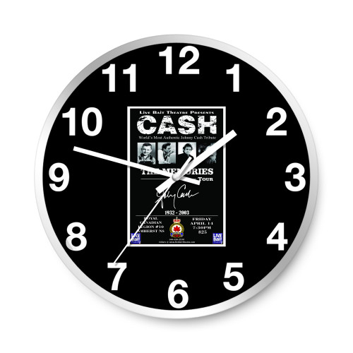 World'S Most Authentic Johnny Cash Tribute  Wall Clocks
