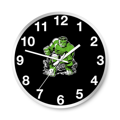 Marvel The Incredible Hulk Retro 1  Wall Clocks