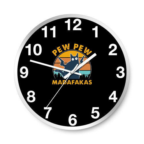 Pew Pew Madafakas 1  Wall Clocks