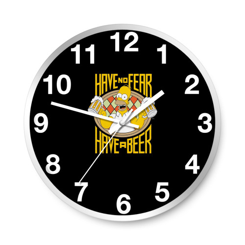 The Simpsons Homer Have A Fear 1  Wall Clocks