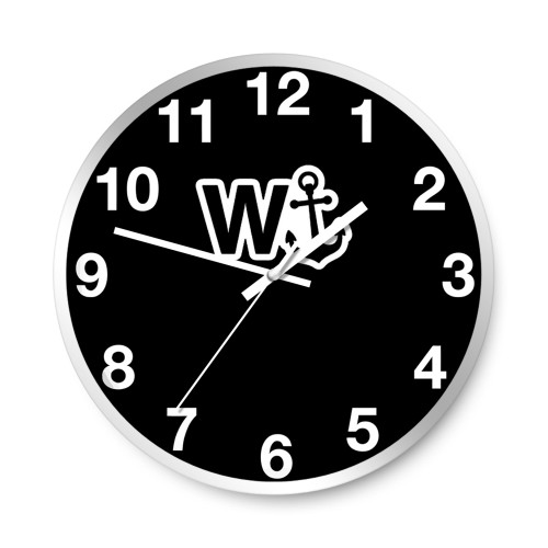 W Anchor Wanker 1  Wall Clocks