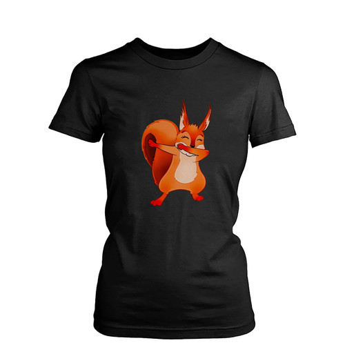 Dabbing Squirrel  Womens T-Shirt Tee