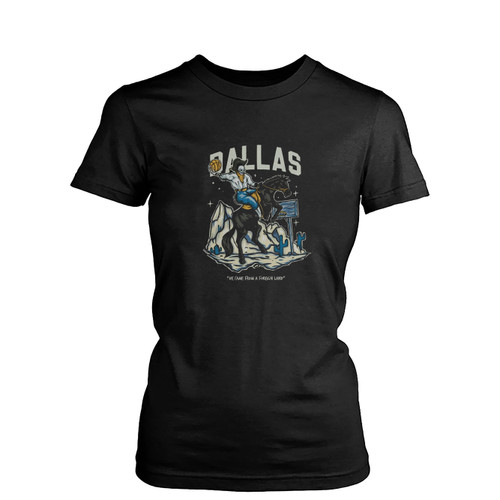 Dallas Basketball Vintage  Womens T-Shirt Tee