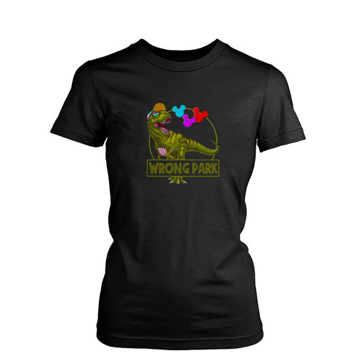 Dinosaur T-Rex Wrong Mickey Mouse  Womens T-Shirt Tee