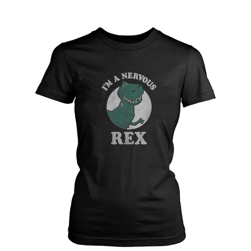 Disney Toy Story I'M A Nervous Rex  Womens T-Shirt Tee
